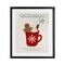 Stupell Industries Gingerbread Latte Seasonal Drink Framed Print Under Glass, design by Natalie Carpentieri